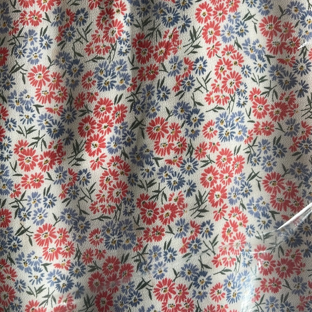 Reformation Floral Midi Dress - White and Orange - Picture 5 of 6
